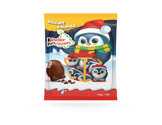 Kinder Christmas Mini Friends Biscuit Crumbs Share Pack 128g - 2 Pack