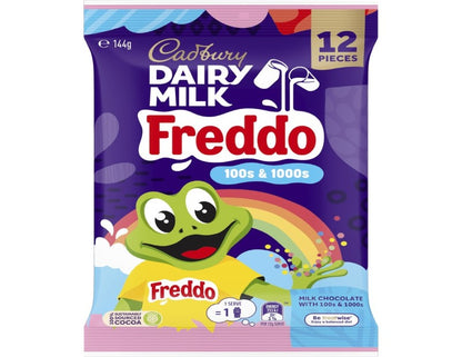 Cadbury Dairy Milk Freddo 100s & 1000s Sharepack 12 Pieces 144g - 2 Pack