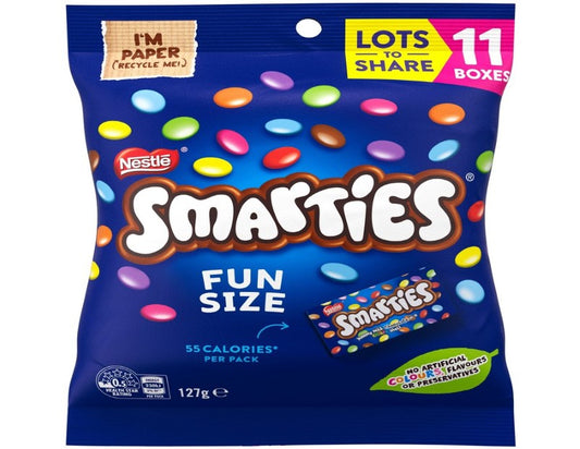 Nestle Smarties Chocolate Fun Size Bag 127g - 2 Pack