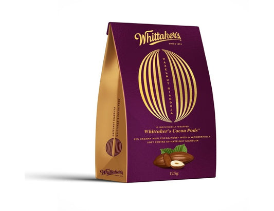 Whittakers Cocoa Pods Hazelnut Gianduja 125g