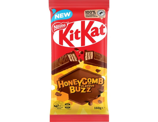 Nestle Kit Kat Chocolate Honeycomb Buzz Block 160g - 2 Pack