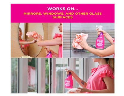 The Pink Stuff Rose Vinegar Window Glass Cleaner Spray 750 ml