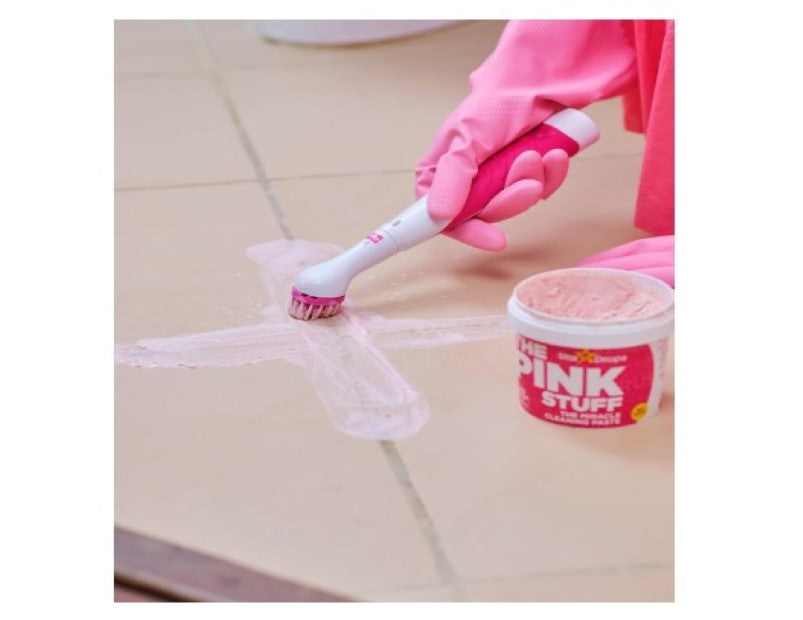 The Pink Stuff Sonic Scrubber Kit for Miracle Cleaning Paste -  - Ideal for Effective Cleaning of Hard to Reach Places