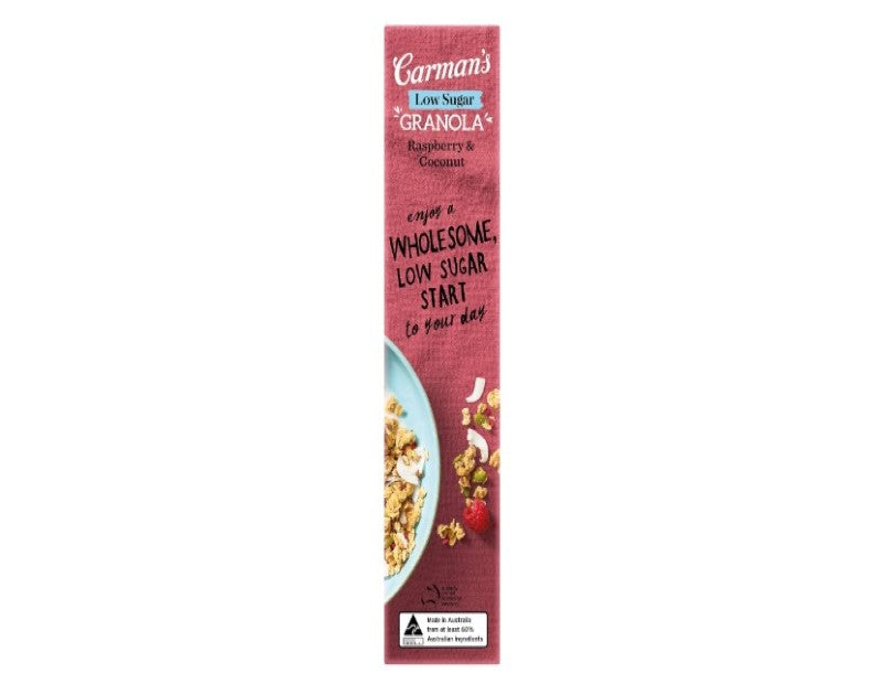 Carman's Low Sugar Raspberry and Coconut Granola 450 g