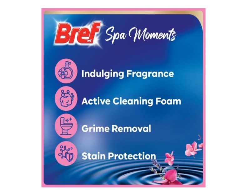 Bref Spa Moments Harmony Rim Toilet Block Cleaner 2 x 50 g