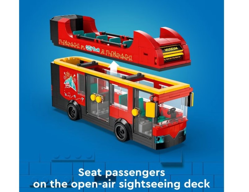 LEGO City Great Vehicles Red Double-Decker Sightseeing Bus 60407