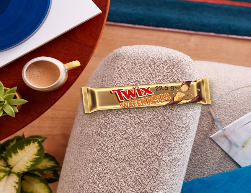 Twix Wafer Rolls Milk Chocolate Bar 22.5g - 5 Pack