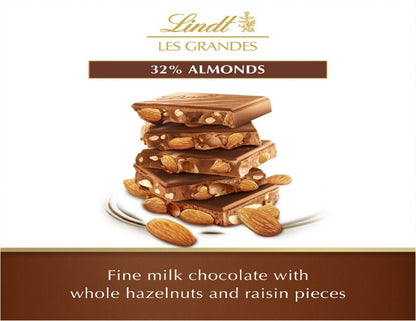 Lindt Les Grandes Milk Chocolate Almond 100g