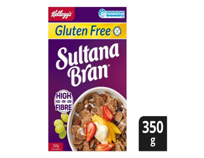 Kellogg's Kelloggs Sultana Bran Gluten Free High Fibre Cereal 350