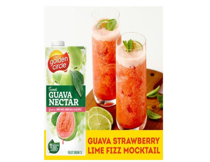 Golden Circle Guava Nectar Fruit Drink Flavoured Tetra Drink Carton No Artificial Colours, Flavours or Preservatives 1L