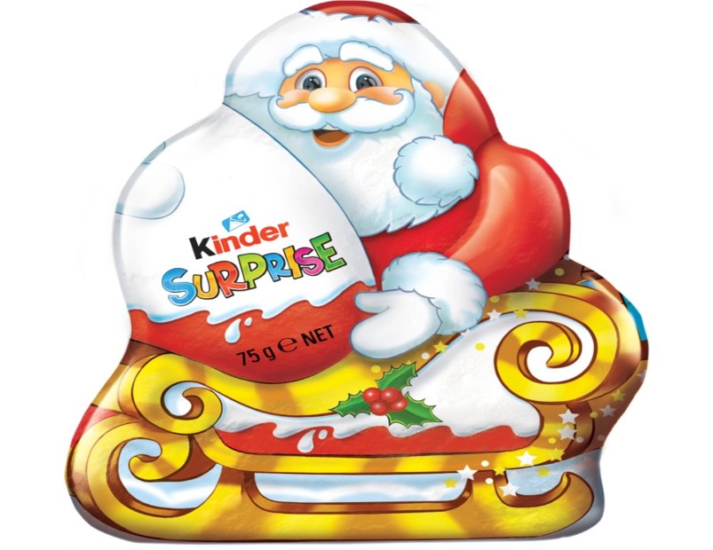 Kinder Surprise Santa Milk Chocolate 75g - 2 Pack