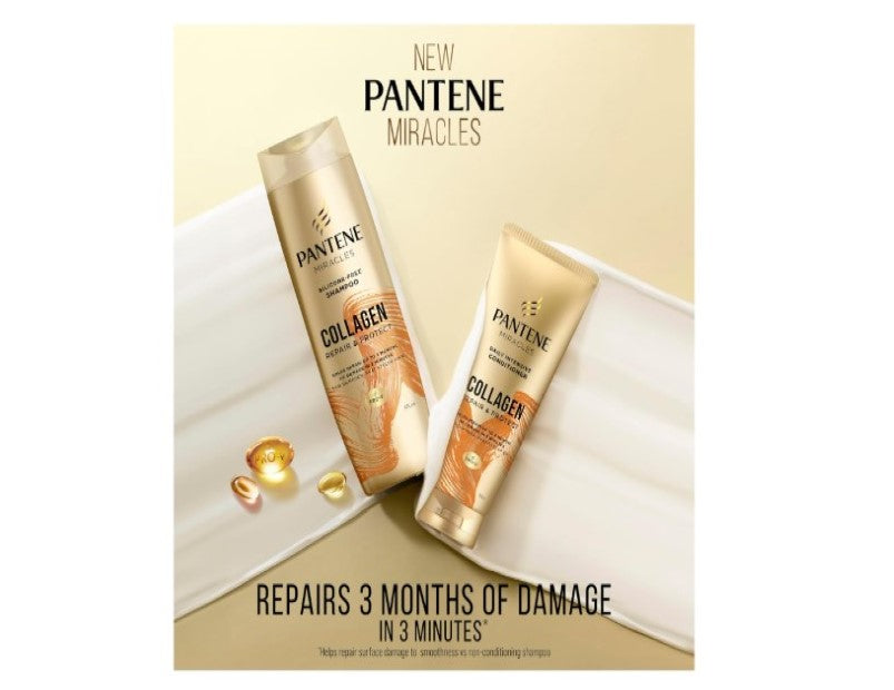 Pantene Miracles Collagen Repair and Protect Silicone-Free Shampoo 650 ml