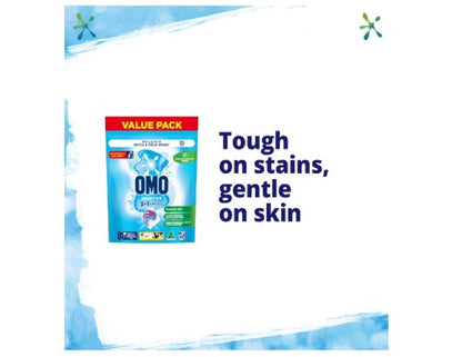 OMO Laundry Capsules 3 in 1 Sensitive, 60 Pack