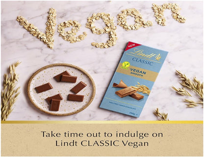 Lindt Classic Vegan Smooth Chocolate Block 100g