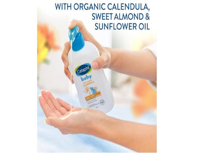 CETAPHIL Baby Calendula Daily Body Lotion 400ml, 24 Hour Hydration, , Suitable for Newborn & Infant, Dermatologist Tested