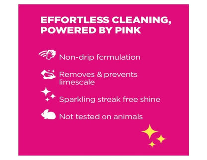 The Pink Stuff Miracle Bathroom Foam Cleaner (750ml) - Spray & Wipe to Clean Dirt, Grime and Limescale in Your Bathroom