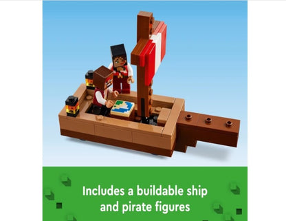 LEGO Minecraft The Pirate Ship Voyage Boat Playset 21259