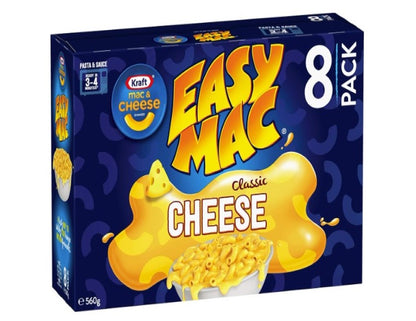 Kraft Mac and Cheese Classic Cheese Pasta Easy Microwaveable Macaroni Instant Pasta Quick Meal 560g