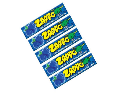 ZAPPO Sour Blue Raspberry Flavoured Chews - (Bulk Pack of 30 Sticks)