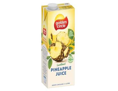 Golden Circle Pineapple Fruit Juice Flavoured Tetra Drink Carton No Artificial Colours, Flavours or Preservatives 1L