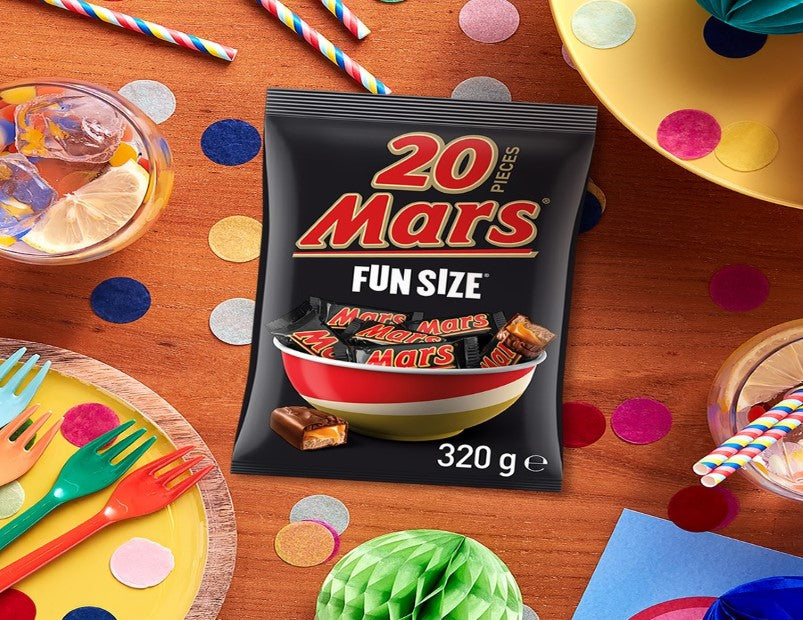 Mars Milk Chocolate Fun Size Snack & Share Bag 20 Pieces 320g - 2 Pack