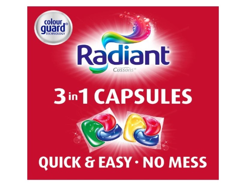 Radiant Colour Care 3-In-1 Laundry Detergent 28 Capsules, 420 g (Pack of 1)