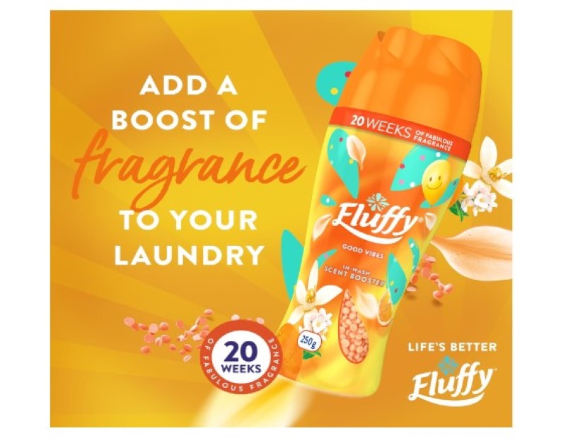 Fluffy Good Vibes in Wash Scent Booster Laundry Freshness 250 g