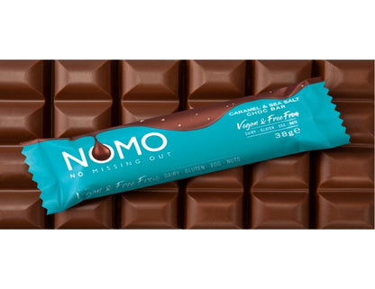 Nomo Caramel & Seasalt Chocolate Bar 38g - 3 Pack