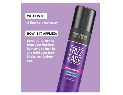 John Frieda Frizz Ease KeraFlex Flexible Hold Hairspray, Purple, 340 g (Pack of 1)