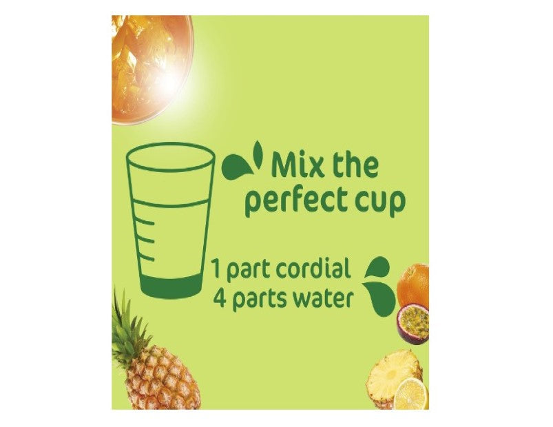 Golden Circle Fruit Cup Cordial Cordials Drinks Bottle No Artificial Colours, Flavours, or Sweeteners 100% Recyclable Bottle Makes 10 L 2L Bottle