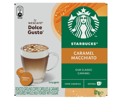 Starbucks Nescafe Dolce Gusto Blonde Caramel Macchiato 12 Coffee Pods - 3 Pack