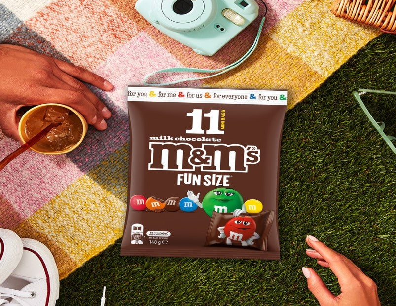 M&M's Milk Chocolate Fun Size Share Pack 11 Pieces 148g - 2 Pack