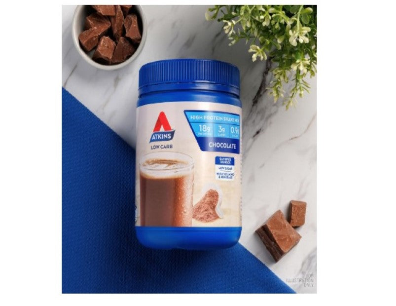 Atkins Chocolate Protein Shake Mix, High Protein, Low Carb, Low Sugar, Keto Friendly