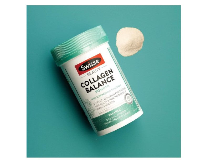 Swisse Beauty Collagen Balance Skin + Digestion Powder - Helps Enhance Skin Elastiity - 120g