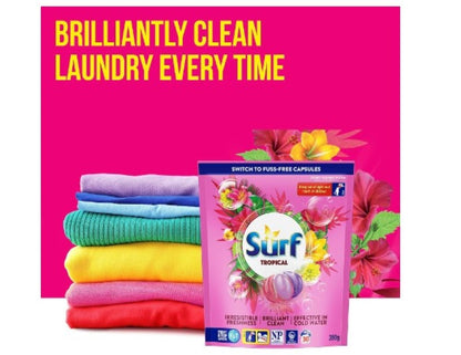 Surf Tropical Laundry Detergent Capsules 30 washes 390 g