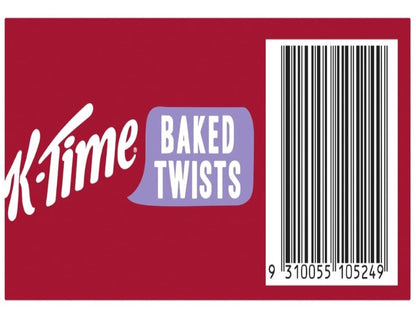 Kellogg's K-Time Baked Twists Apple and Blueberry Flavoured Snack Bars, 9-pack