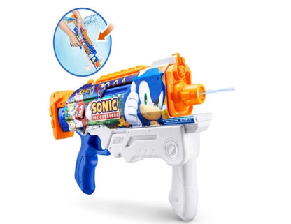 Zuru X-Shot Water Fast-Fill Skins Sonic The Hedgehog Hyperload Water Blaster