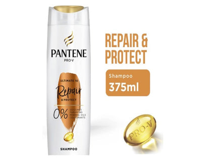 Pantene Pro-V Ultimate 10 Repair and Protect Shampoo, Stengthening for Damaged Hair 375ml