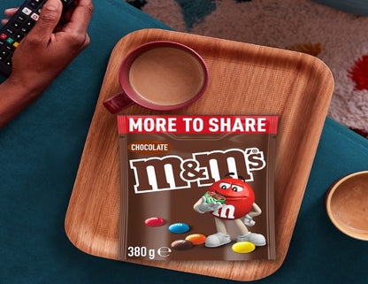 M&M's Milk Chocolate Snack & Share Party Bag 380g - 2 Pack