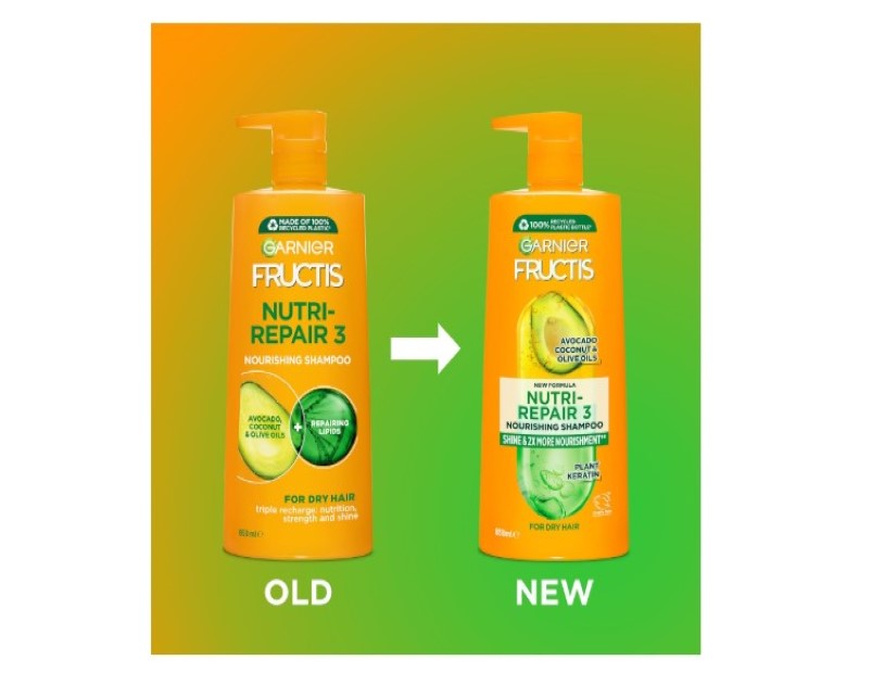 Garnier Fructis Nutri-Repair 3 Shampoo For Dry Hair 850ml