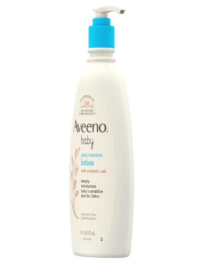 Aveeno Baby Daily Moisturising Fragrance Free Sensitive Moisturising Lotion 532ml | Perfect for dry sensitive skin| Moisturises & protects skin for 24 hours