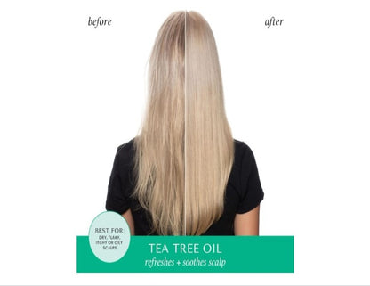 HASK Tea Tree Oil Conditioner for all hair types, colour safe, paraben-free - 1 355mL Bottle