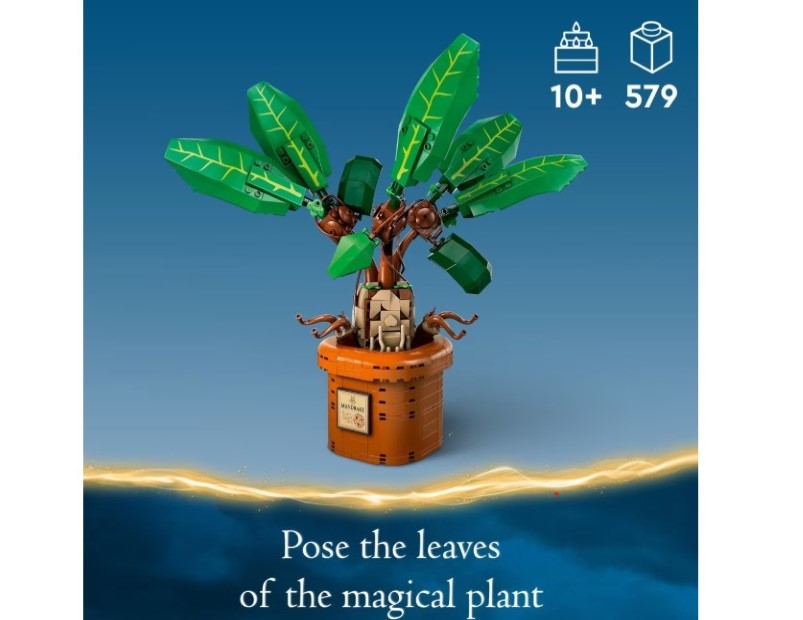 LEGO Harry Potter Mandrake Plant Toy Magical Gift 76433