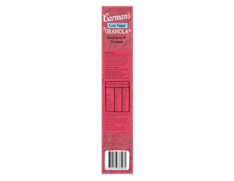 Carman's Low Sugar Raspberry and Coconut Granola 450 g