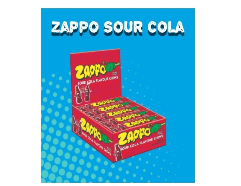 ZAPPO Sour Cola Flavoured Chews - (Bulk Pack of 30 Sticks)