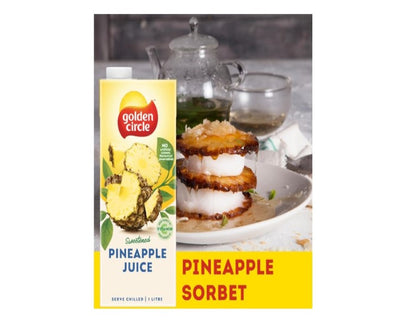 Golden Circle Pineapple Fruit Juice Flavoured Tetra Drink Carton No Artificial Colours, Flavours or Preservatives 1L