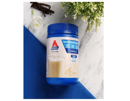 Atkins Vanilla Protein Shake Mix, High Protein, Low Carb, Low Sugar, Keto Friendly