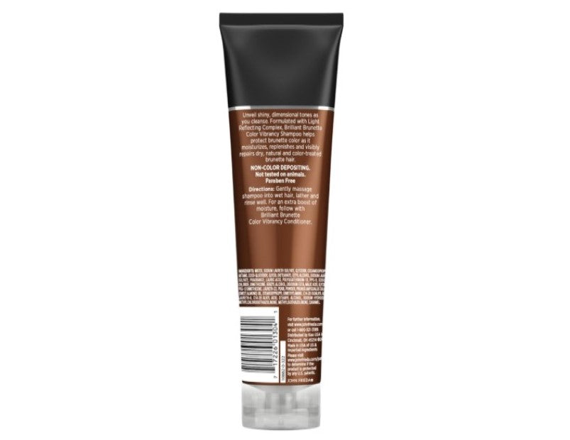 John Frieda Brilliant Brunette Colour Protecting Moisturising Shampoo, 250 ml