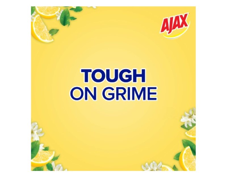 Ajax Cream Cleanser, 375mL, Lemon, Multipurpose Cleaner, Tough on Grime