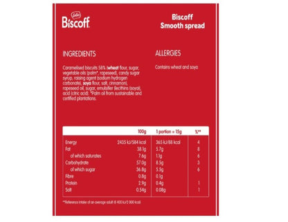 Lotus Biscoff - Sweet Spread - Smooth - 400g Pack of 1